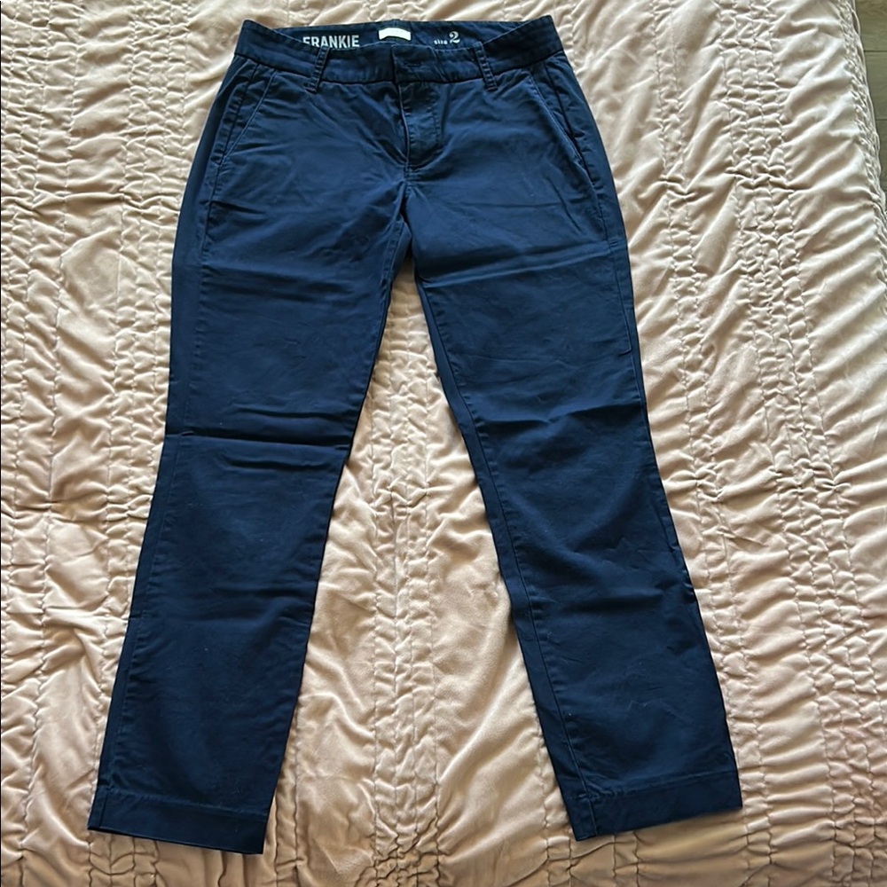 J. Crew Blue Ankle Cropped Pants